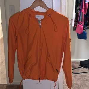 Orange wind breaker r